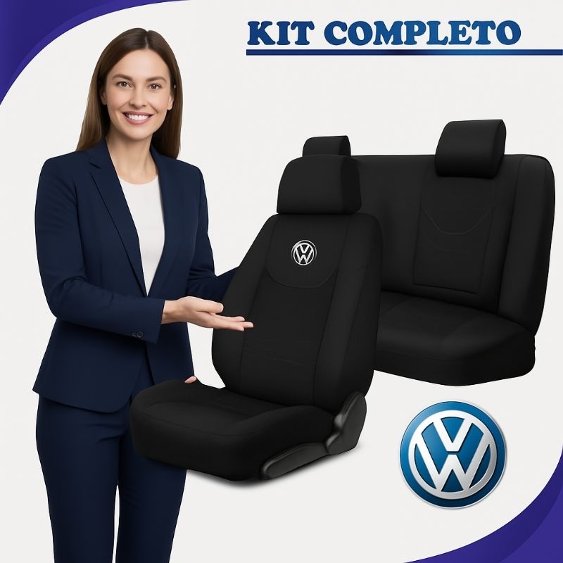 Capa Banco Tecido Automotivo Volkswagen Gol SANTANA FOX PARATI  GOLF POLO T-CROSS NIVUS BORA UP VOYAGE SAVERO AMAROCK