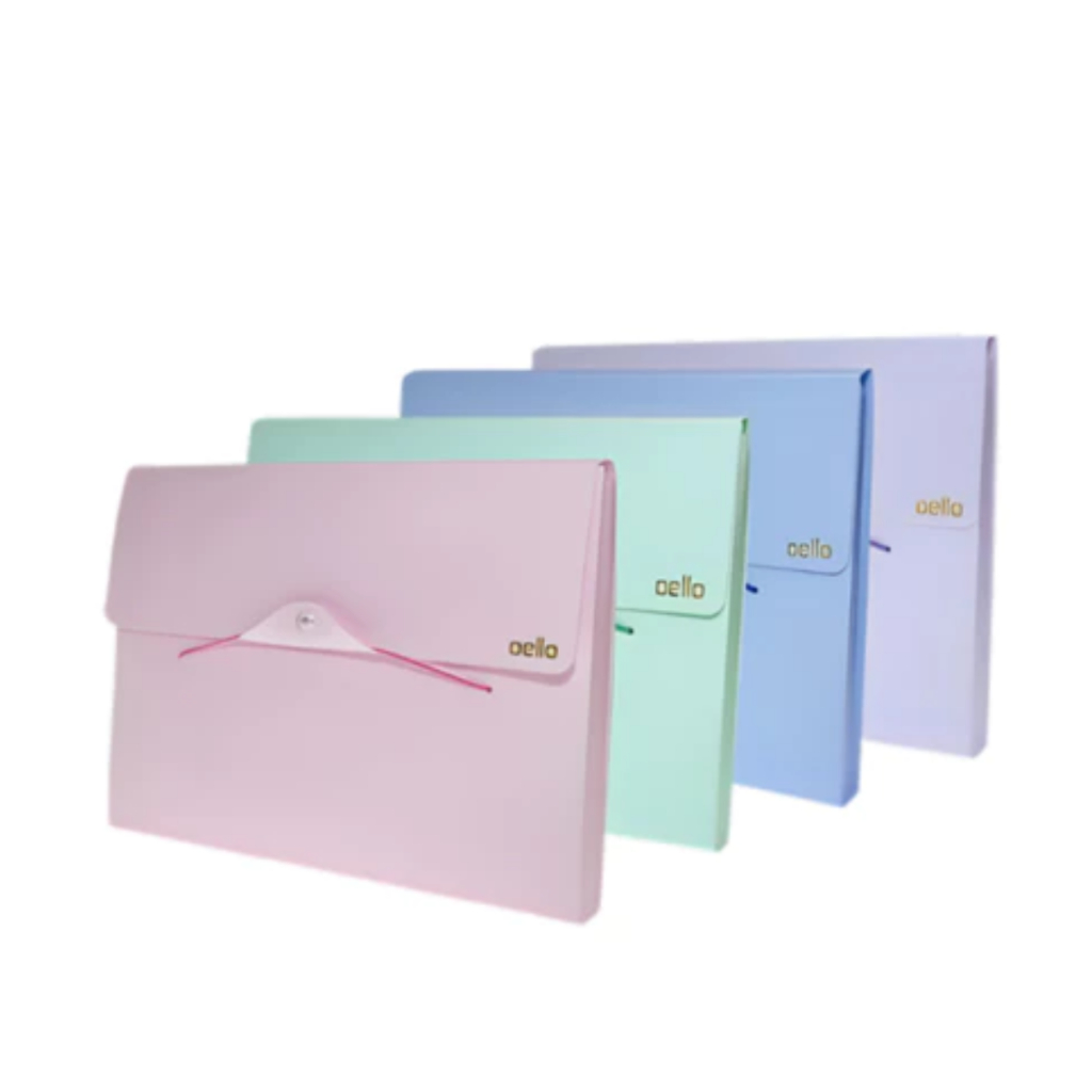 Pasta Sanfonada Com 12 Divisórias A4 Serena Tom Pastel Dello