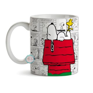 Caneca De Porcelana Snoopy Personalizada Com Nome Mod. 002 em Oferta na Shopee