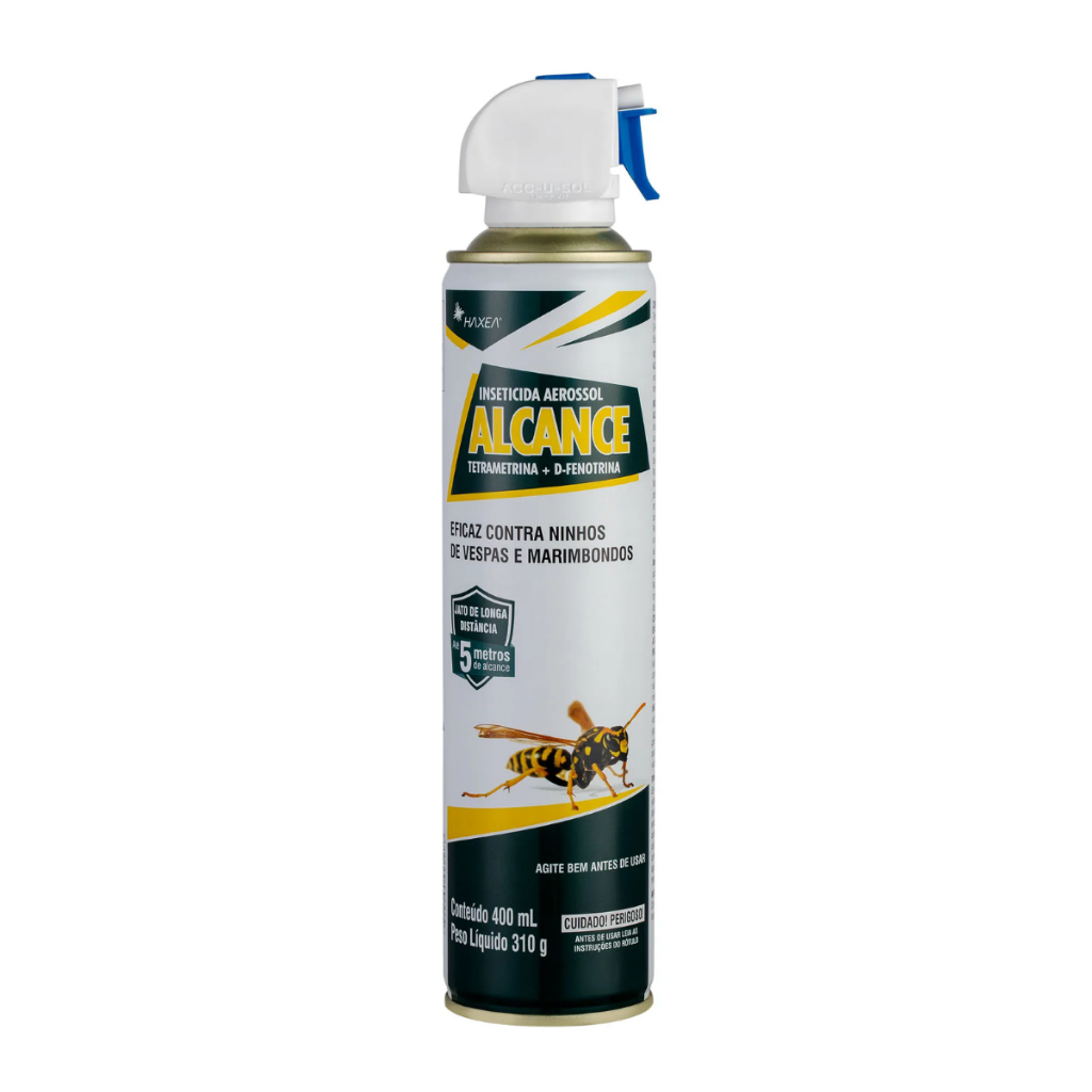 Alcance Spray Haxea - 400ml – Ação Direta contra Vespas e Marimbondos - Home & Living