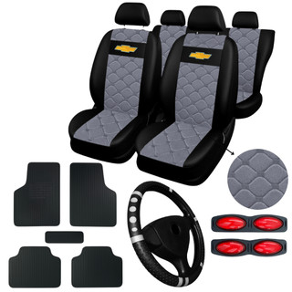 kit Capa Banco De Couro Automotivo Carro Chevrolet Corsa Celta Prisma Onix Classic + Capa…