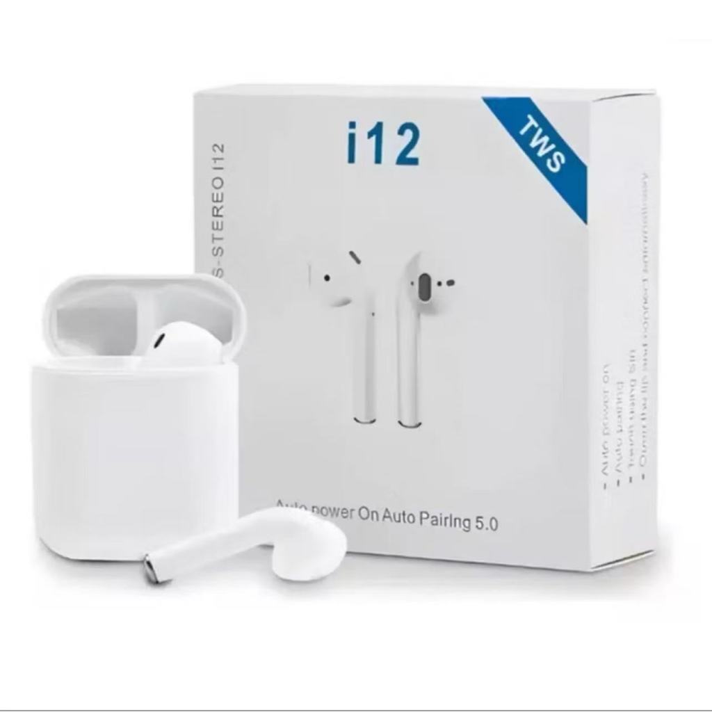 Fone de Ouvido Sem Fio i12 Tws Bluetooth 5.0 Com Touch leve