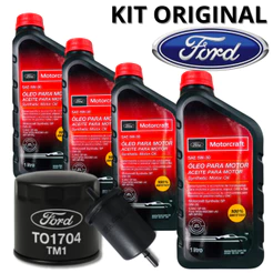 KIT TROCA DE ÓLEO 5W30 MOTORCRAFT SP + FILTROS