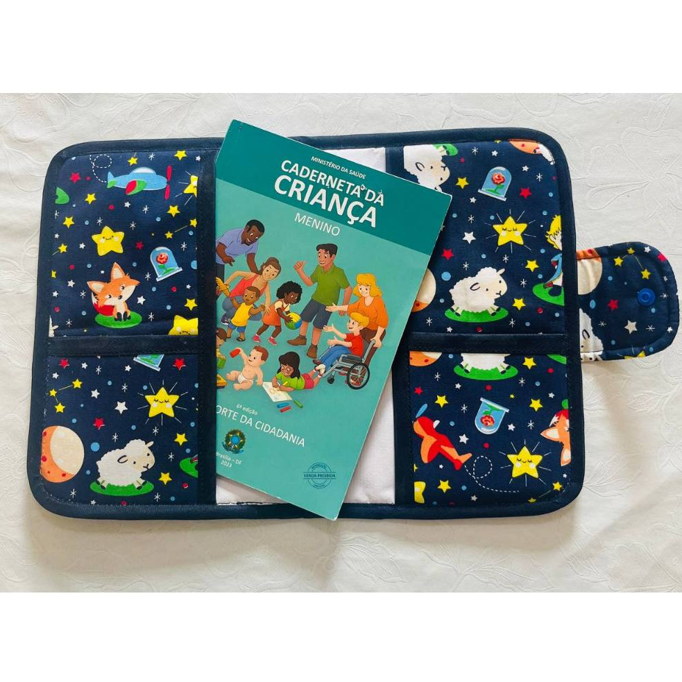 Capa caderneta de vacinação Porta documentos bebe menino menina em Oferta na Shopee