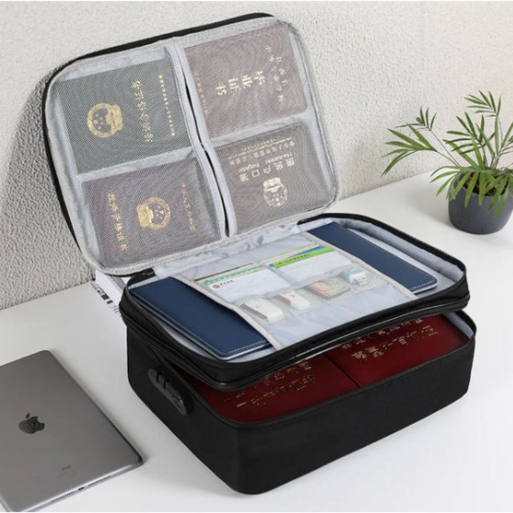Bolsa Documentos Para Armazenamento Organizador Viagem Pasta Porta Cartões Multiuso