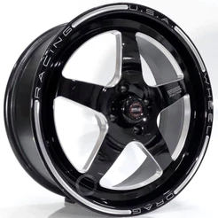 Kit 2 Rodas Weld Rts Aro 17 Tala 7 4x100 Black Racing Magnum Bicos de Brinde Envio Imediato C65