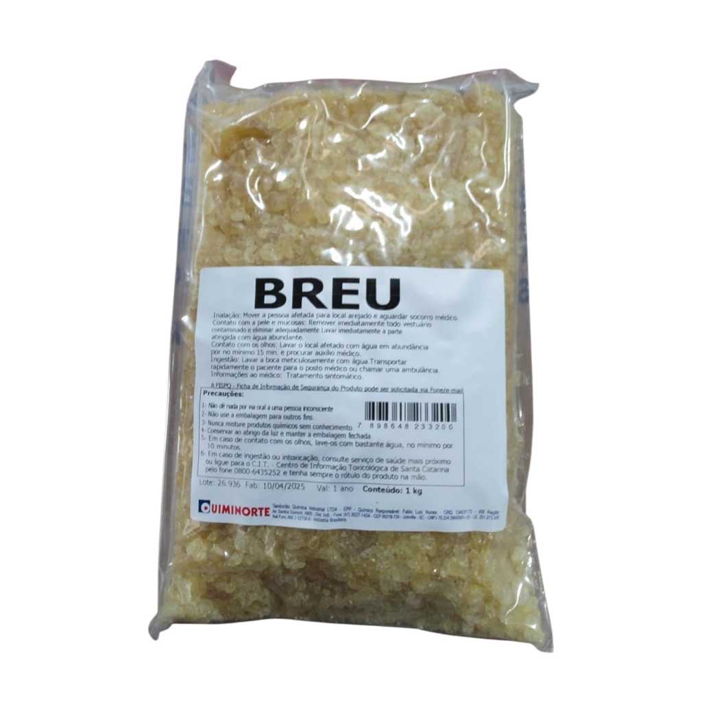 Breu (Colofônia) em Pedras - Pacote 1 kg - Quiminorte em Oferta na Shopee