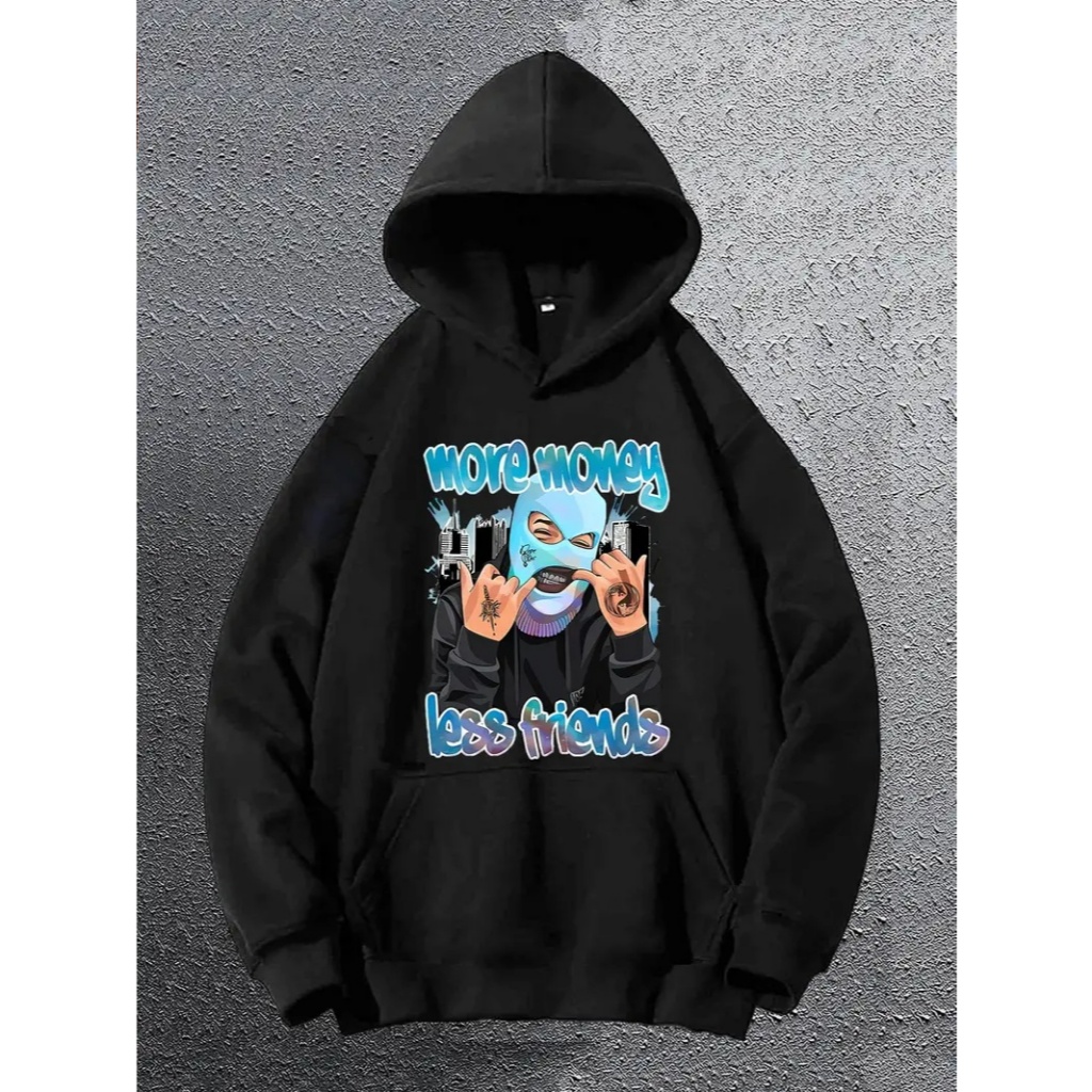 MOLETOM MASCULINO CANGURU - ESTAMPA MONEY FRIENDS