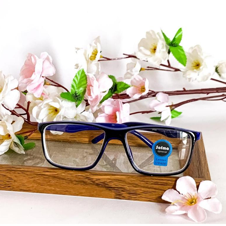 Miopia Óculos de Grau Pronto Azul Lentes -0.50 a -4.00 Diversas Cores Para Longe — imagem 2 de 2
