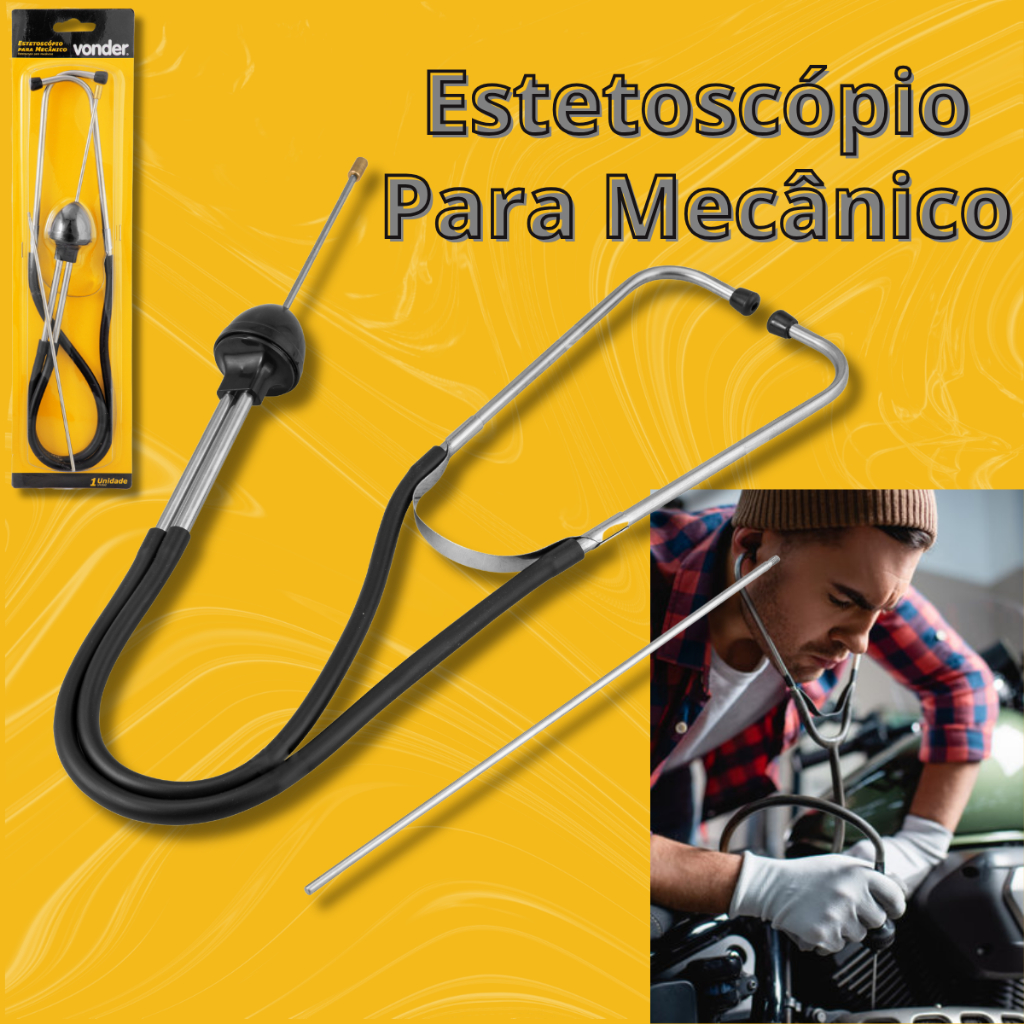 Estetoscópio Para Mecânico Vonder - Profissional Oficina em Oferta na Shopee