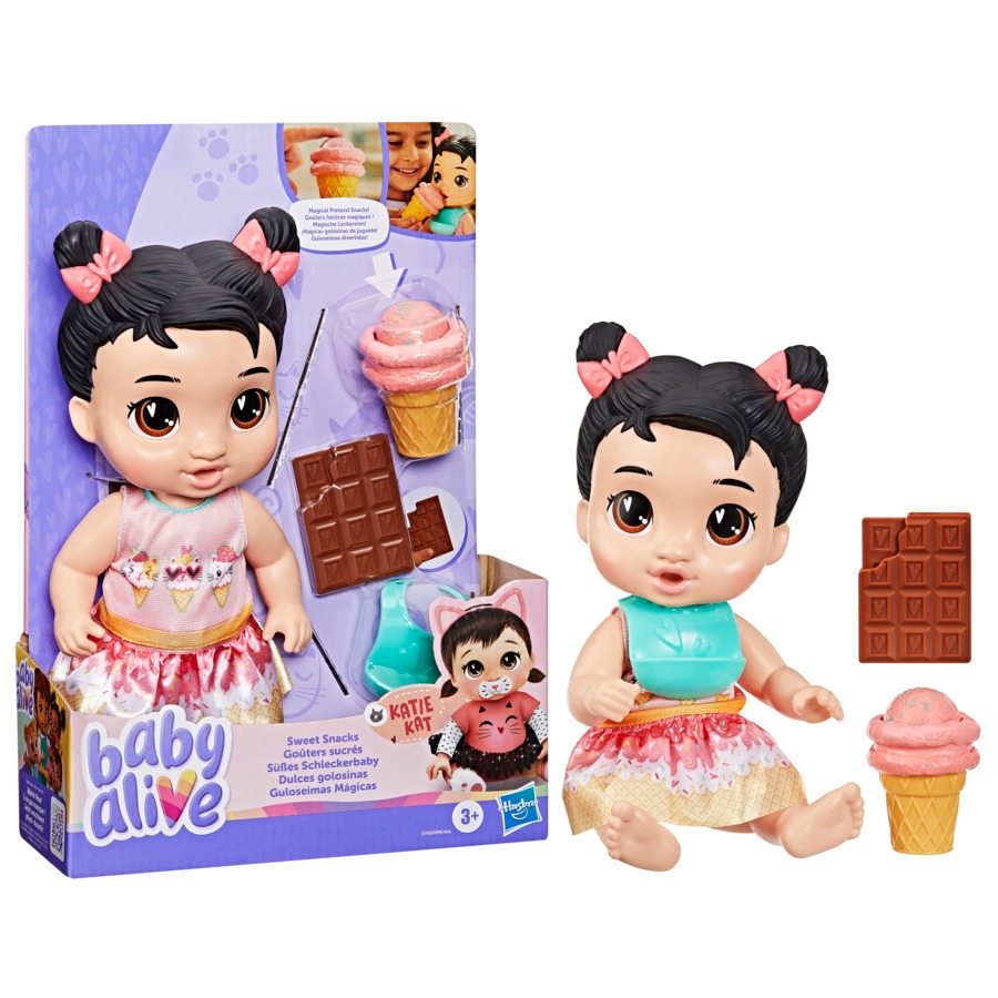 Boneca Baby Alive Guloseimas Mágicas Katie Morena - Hasbro G1450