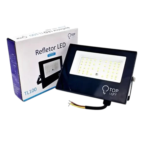 Refletor LED Slim 100W Branco Frio 6500K Bivolt à Prova D'Água Kit 2 — foto 3
