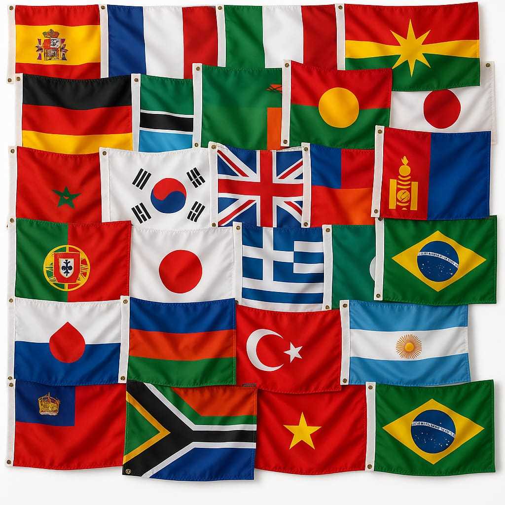 Bandeira Dos Países 90x150cm- 75 Nações Do Mundo P/escolher Envio Hj em Oferta na Shopee