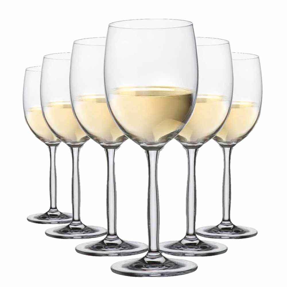 Jogo de Taças de Cristal Ritz para Vinho Branco 6pcs, 335ml- Ruvolo