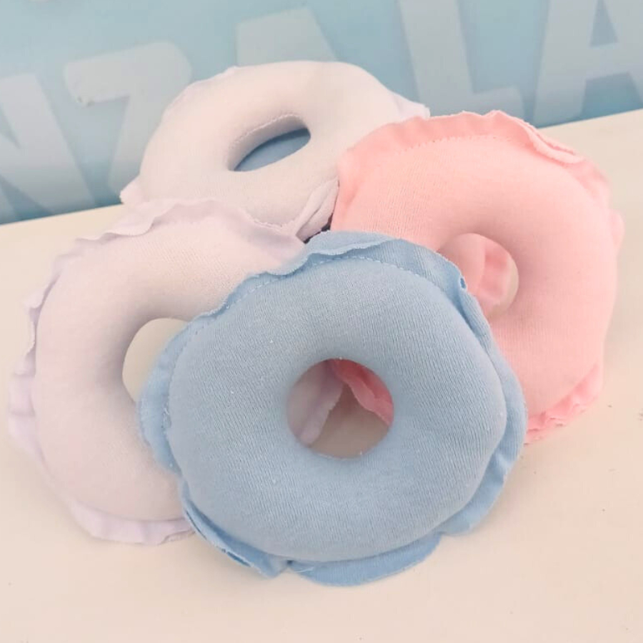 Kit 02 Rosquinhas de Amamentação Enxoval Mãe Bebê RN Maternidade Chá de Bebê Protetor Absorvente Macio 100% Algodão