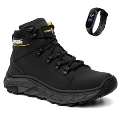 Bota Botina Cano Médio Couro Nobre Palimlha Conforto em Gel Original CATPRIIME Com CA 47.751