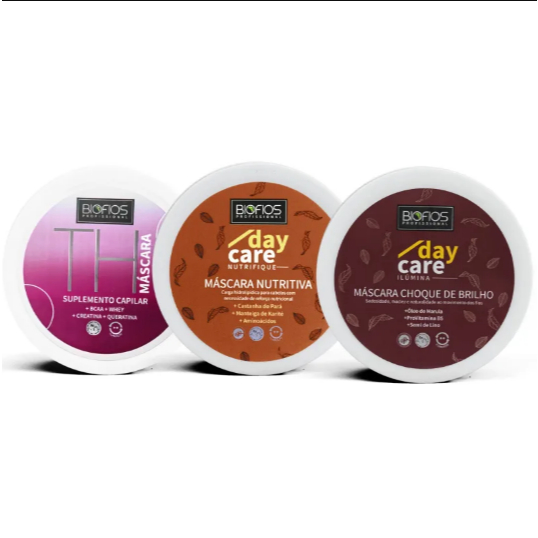 Cronograma Capilar Crescimento Kit Day Care: Nutrifique + Ilúmina + Top Hair - Bio Fios