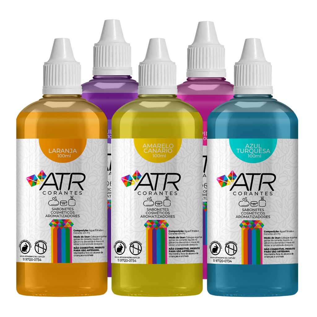 Kit Corante Cosmético a Base de Água ATR ESSÊNCIAS - 100ml em Oferta na Shopee