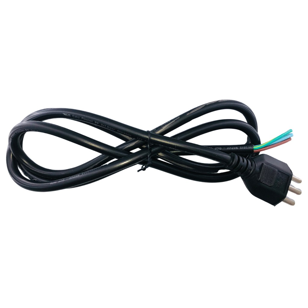 Cabo Força para Air Fryer 3x1.5mm² 16a 1,5 Metro Original
