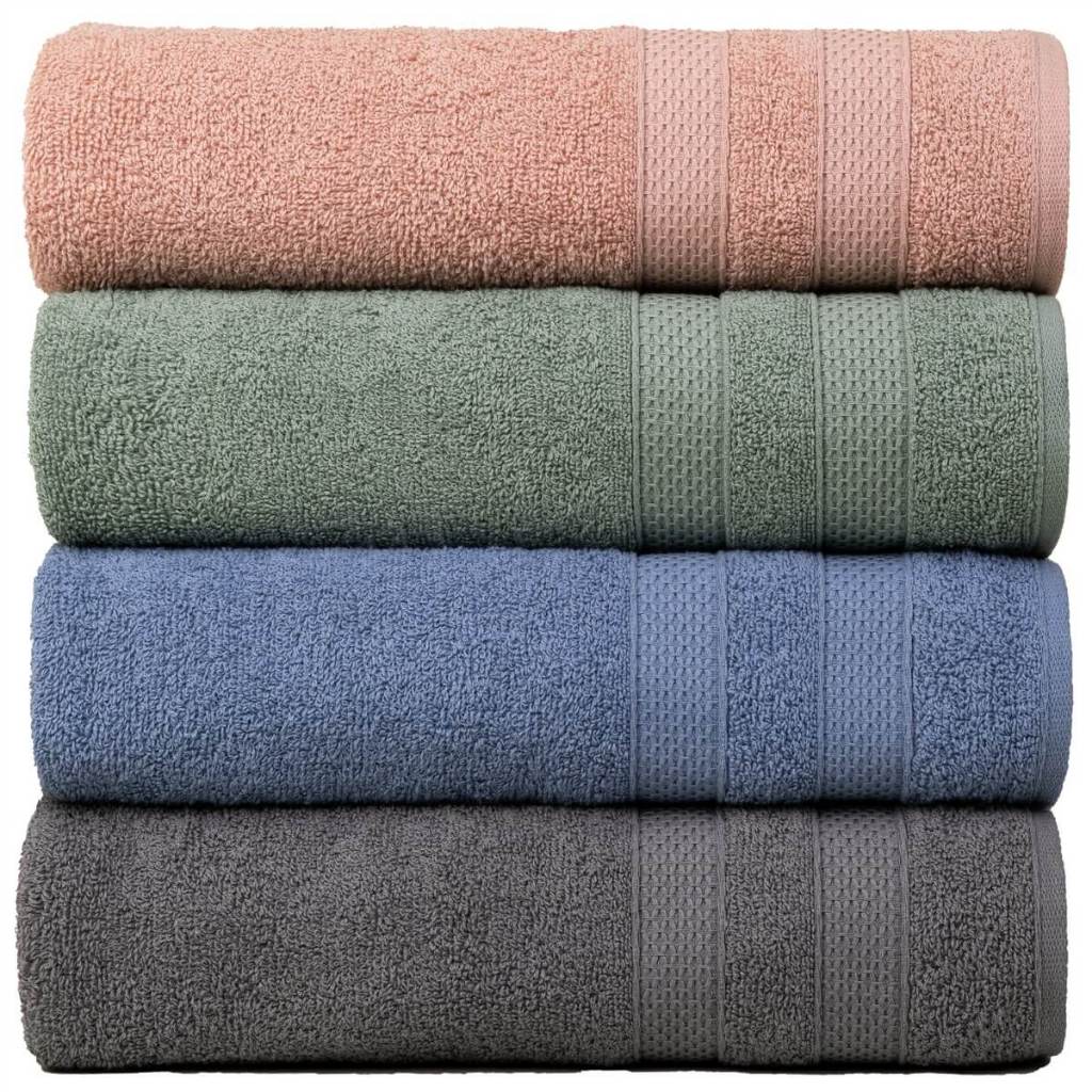 Kit 4 Toalha de Rosto Fio Penteado Extra Macia Comfort