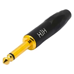 Plug Conector Hjh P10 Mono Banhado A Ouro Hj153