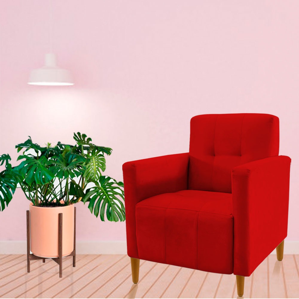 Poltrona Sofa Visammer Para Quarto Amamentação Sala Estar Salão de Beleza Clinica Confortavel