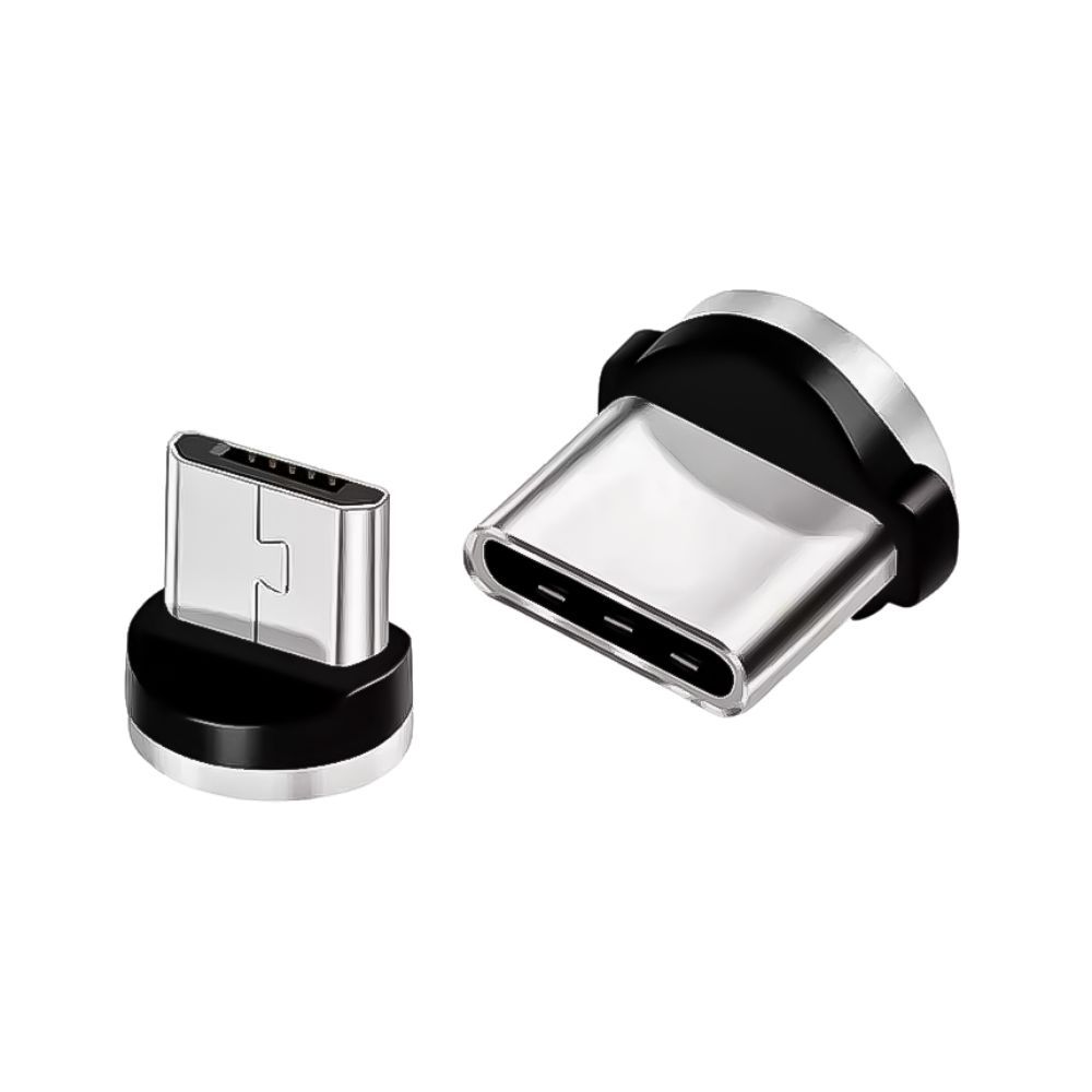 Conector Plug Imã Ponta Tipo C Micro USB para Cabo Magnético Android Reposição