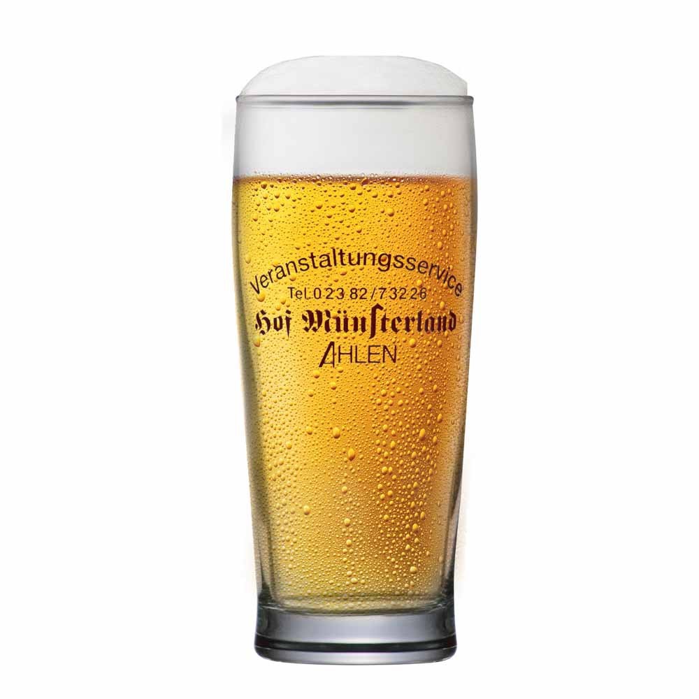 Copo de Vidro Rótulo Frases Hof Munsterland 280ml - Ruvolo