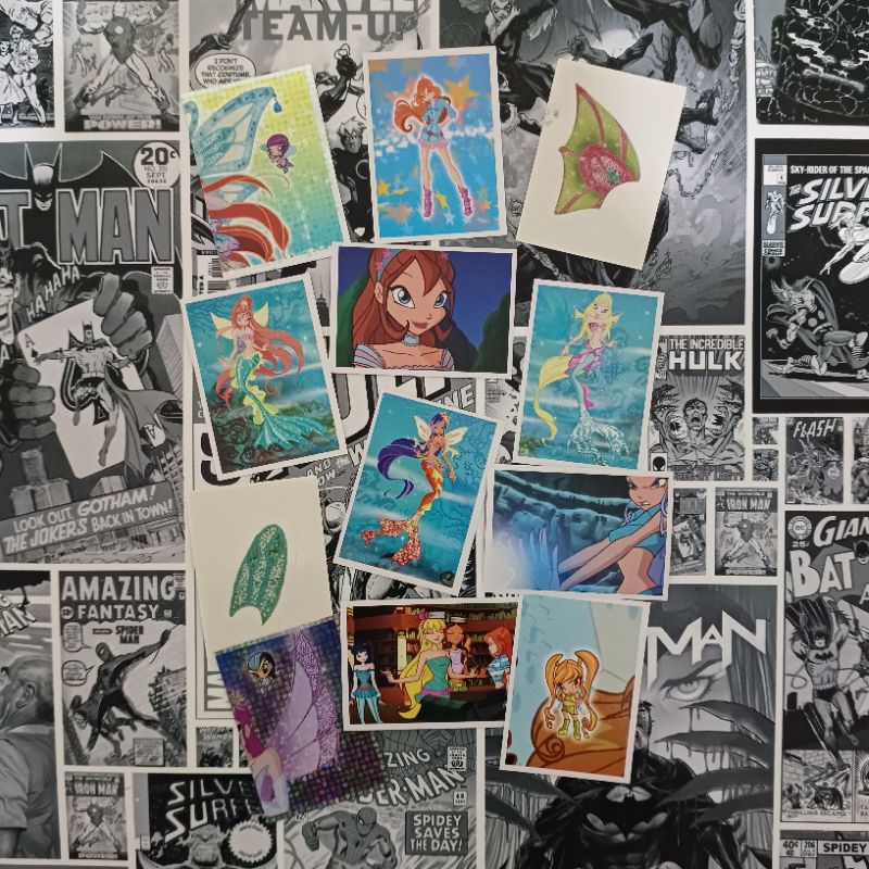 FIGURINHAS - Lote 63 Figurinhas WINX CLUB O BRILHO DAS NOVAS MAGIAS (SEM REPETIR)