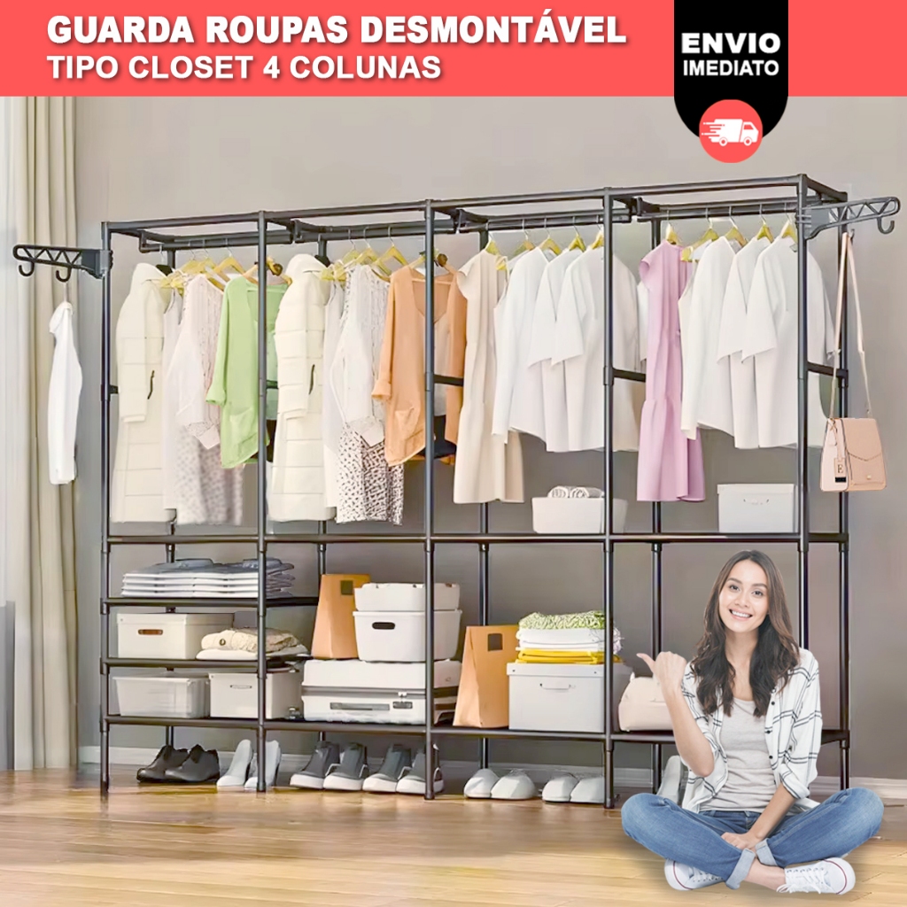 Guarda-Roupa de Casal Tipo Closet: Onde Comprar | BuscaProdutos