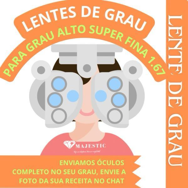 Par Lentes HD Digital Super Finas 1.67 para Grau Forte (CILINDRO ESTENDIDO) Com Hiperme Miopia Astig