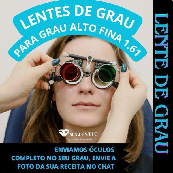 Par Lentes HD Digital Finas 1.61 Para Colocar Seu Grau (CILINDRO ESTENDIDO) Hiperm Miopia Astigmatis