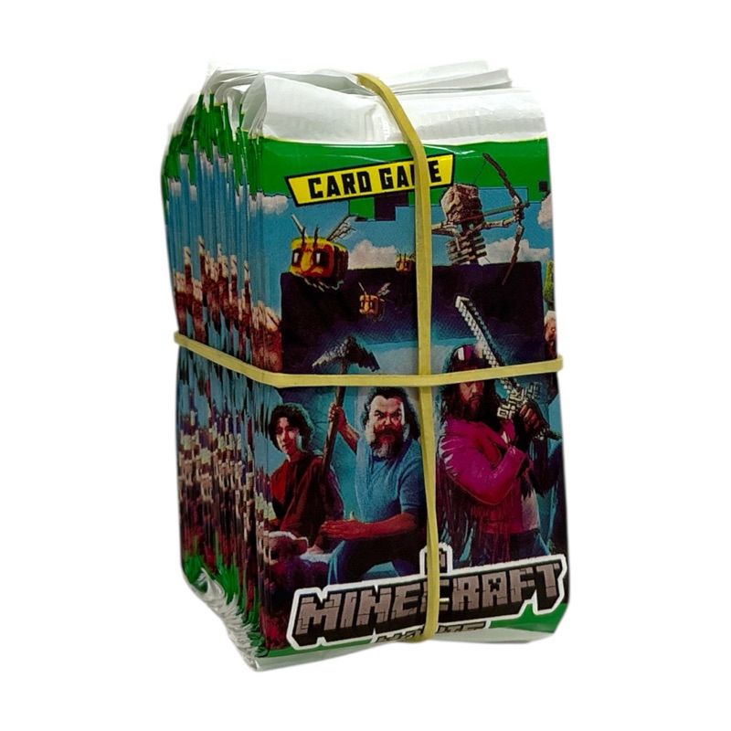 Kit 200 Cards Minecraft Jogo 50 Pacotinho Figurinhas Criança