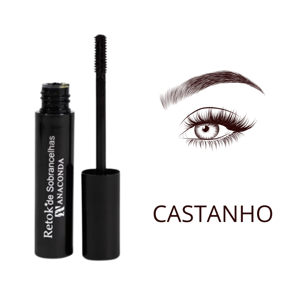 Retok Sobrancelhas Liquido Castanho Alta Pigmentação - Anaconda Cosméticos