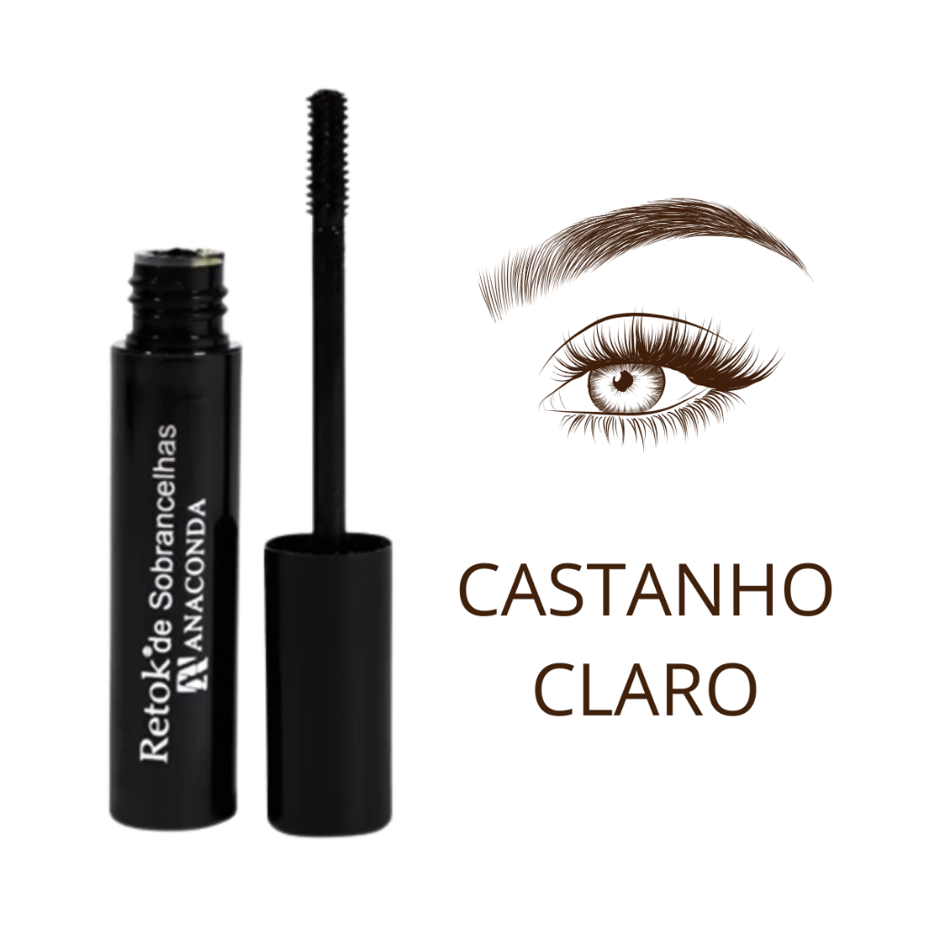 Retok Sobrancelhas Liquido Castanho Claro Alta Pigmentação - Anaconda Cosméticos