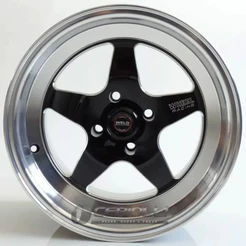 Kit 2 Rodas Weld Aro 15 Rts 4x100 Tala 4 Preto com Diamantado Bicos de Brinde Envio Imediato C14