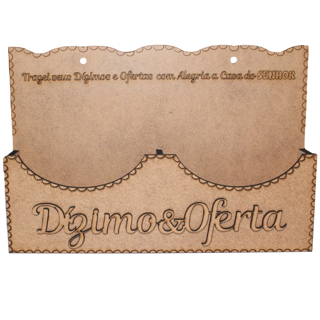 Suporte Duplo Para Envelope Dízimo e Oferta Madeira MDF