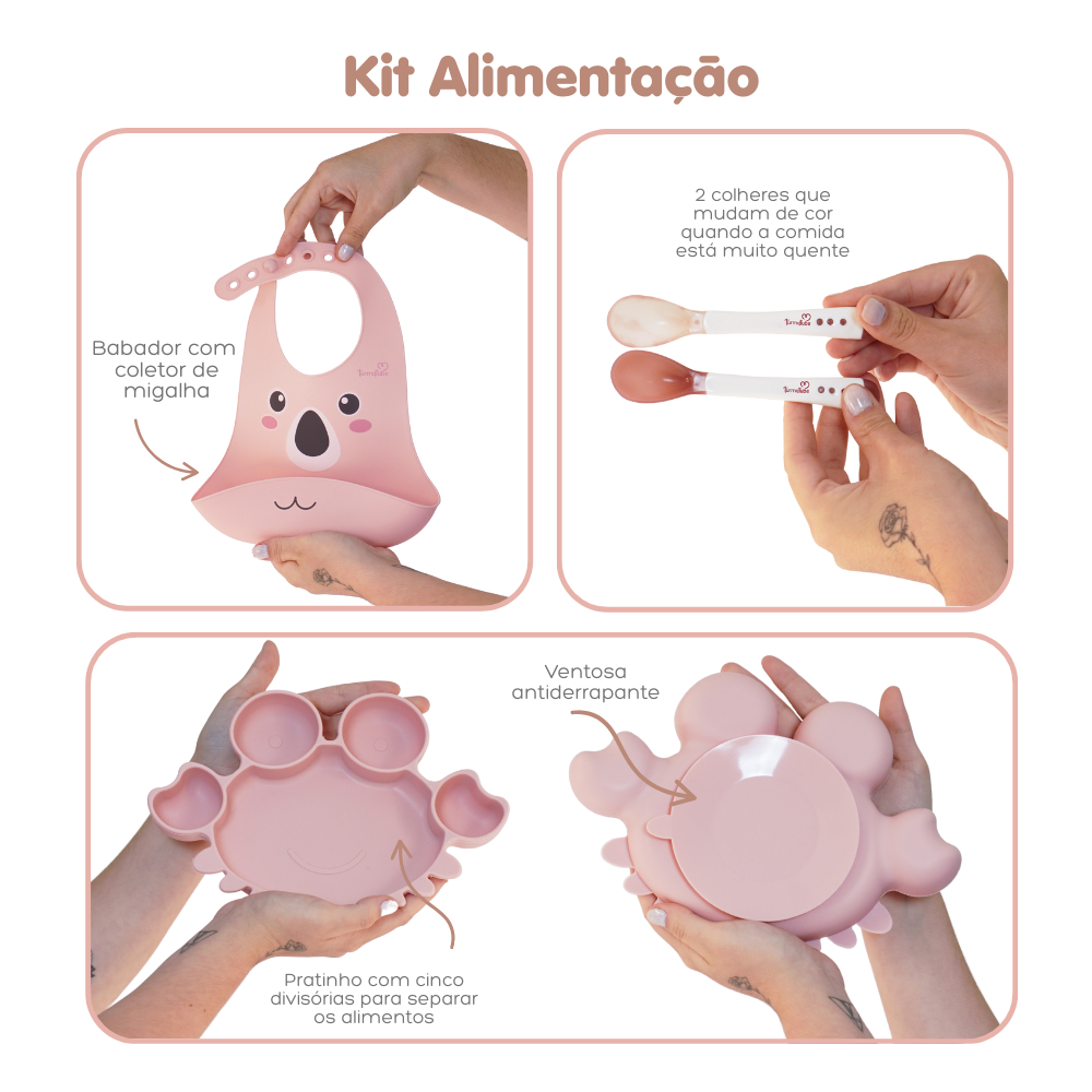 Kit Alimentação Rosa - TurmaTube