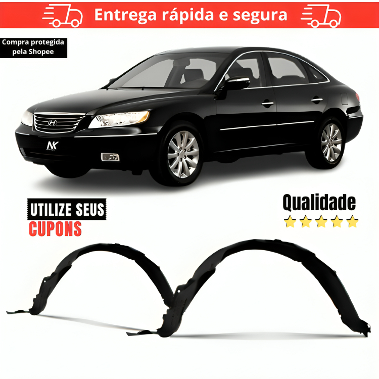 Par/Un Parabarro Dianteiro Azera 2009 2010 2011 Mold. Original em Oferta na Shopee