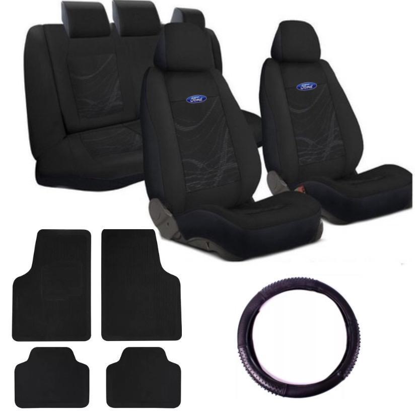 Kit Capa banco carro tecido grosso tapete capa/volante Ford PAMPA