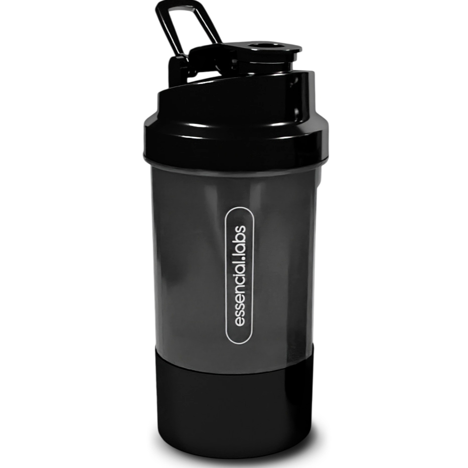 COQUETELEIRA / SHAKER ACADEMIA BPA FREE com Compartimento para Pó | Cápsulas | Comprimidos - 400ml