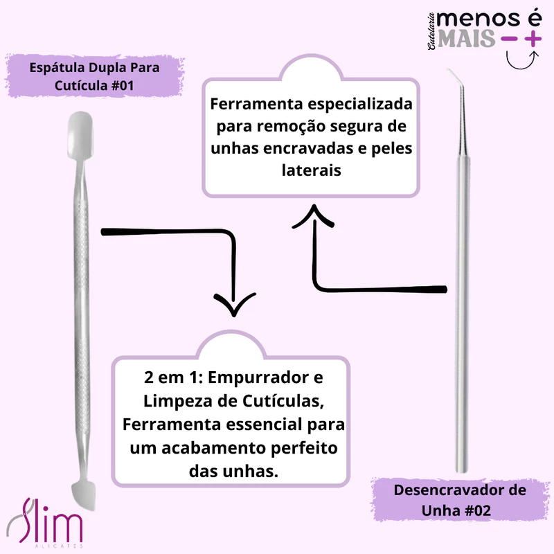 Kit Completo de Manicure Slim com 12 Instrumentos — foto 3
