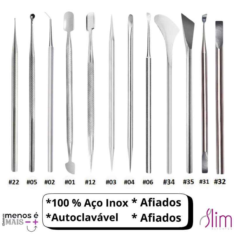 Kit Completo de Manicure Slim com 12 Instrumentos — foto 8