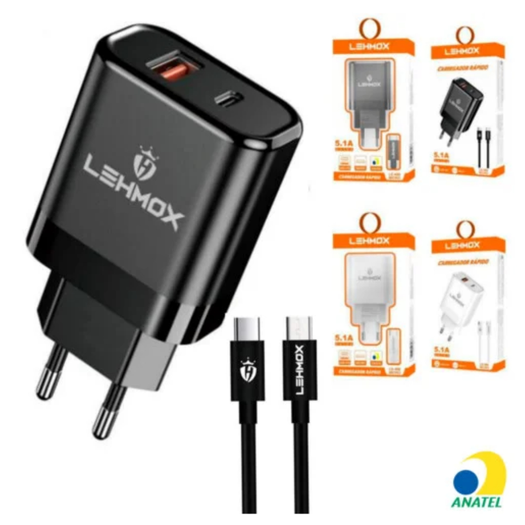 Carregador Turbo Tipo C Original Duas Entradas Para Galaxy A35 A50 A70 S20 Fe S21+ S22 S23 Ultra S24 em Oferta na Shopee