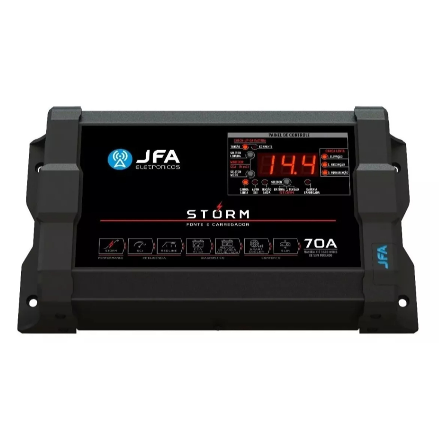 Fonte Carregador Jfa 70a Bivolt Com Medidor Cca em Oferta na Shopee