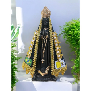 Nossa Senhora Aparecida Tradicional com Manto Azul 20cm em Oferta na Shopee