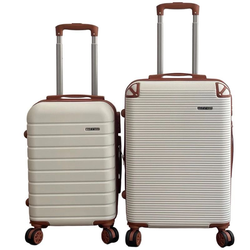 Kit 2 Malas de Viagem BORDO + DESPACHO Abs Giro 360° Com Cadeado Promoção em Oferta na Shopee