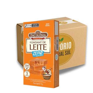 Fondant de leite Zero Açúcar DaColonia ( caixa 12 unidades ) em Oferta na Shopee
