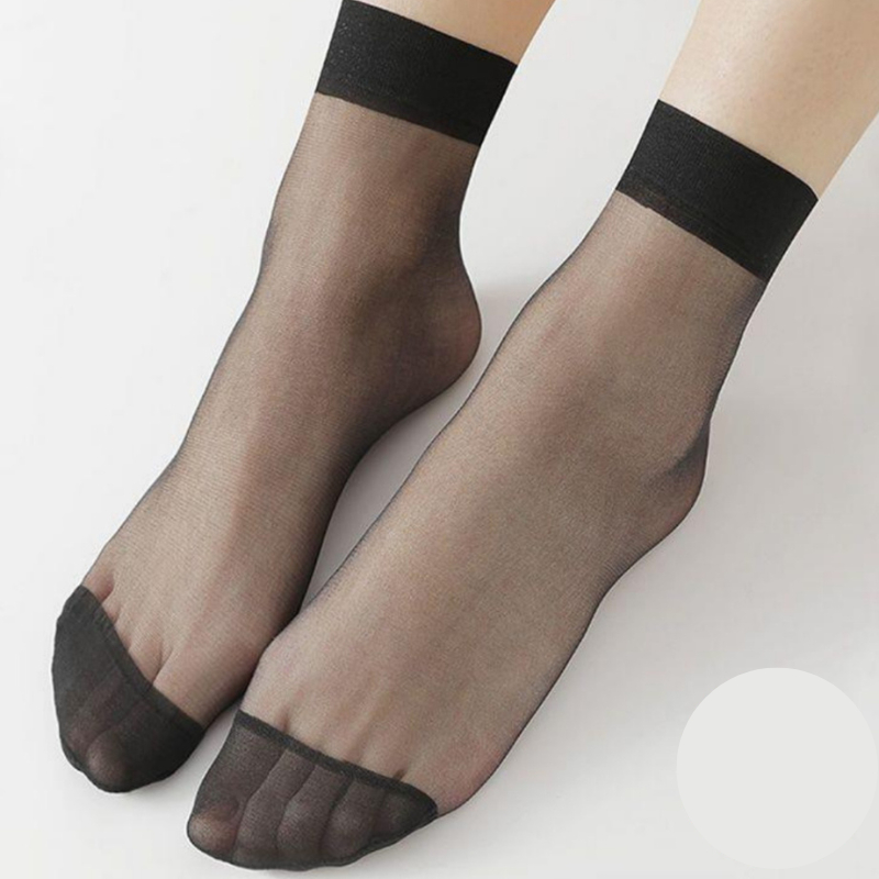 KIT 10 Pares Meia Fina Invisível Feminina Elegante – Conforto e Estilo para Qualquer Ocasião