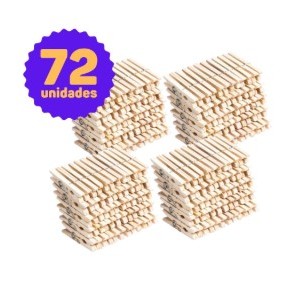 Prendedor de roupa com 72 unidades Pregador Varal Grampo